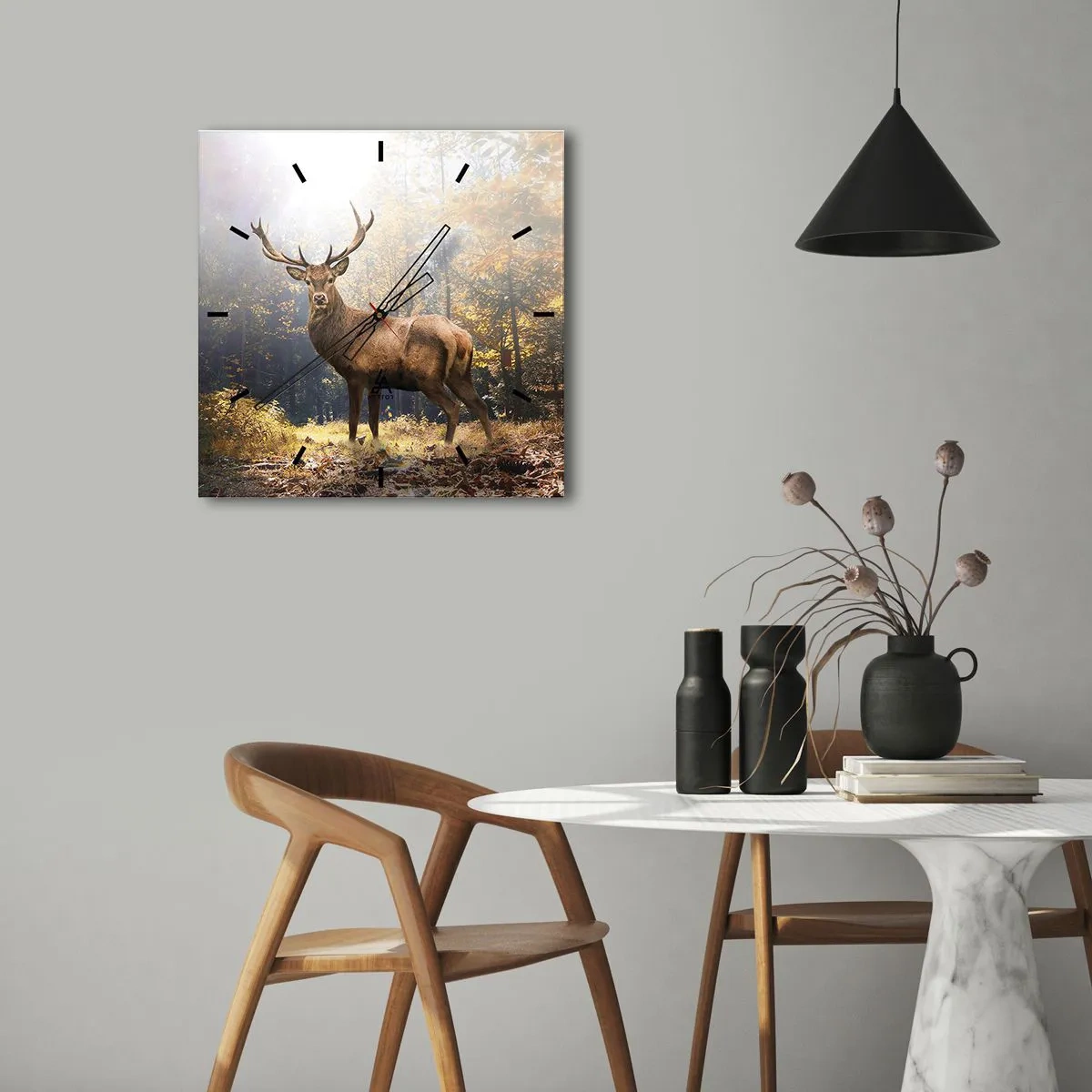 Vægur, Uret - I fuld majestæt - 30x30 cm