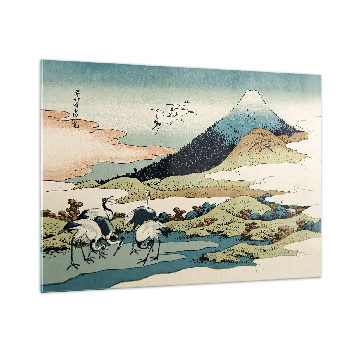 Billede på glas - I japansk ånd - 100x70 cm