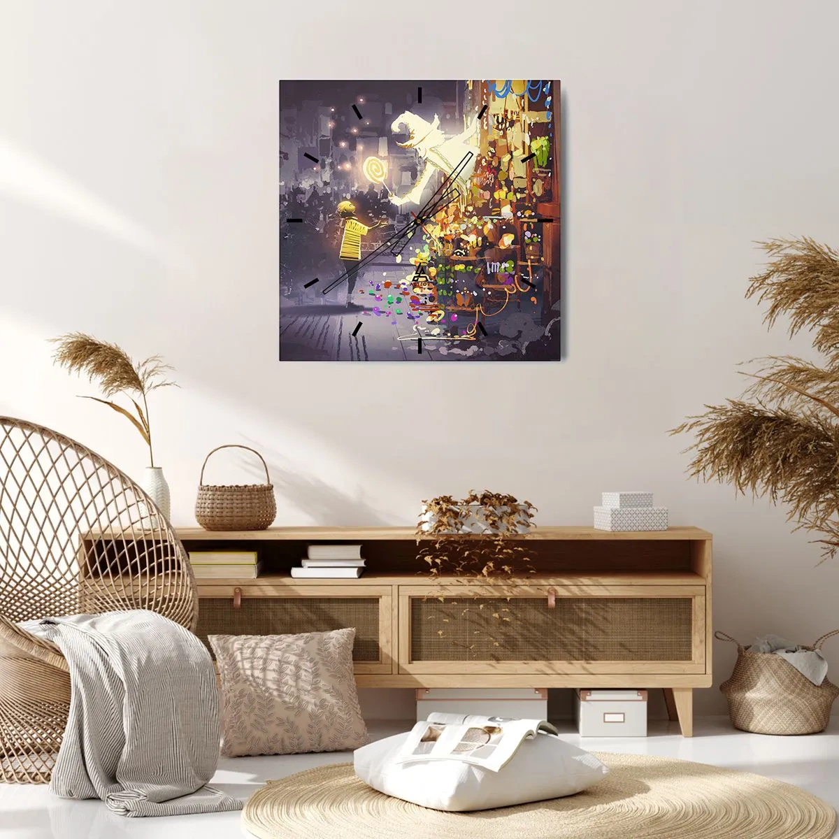 Vægur, Uret - Hekseri eksisterer - 40x40 cm