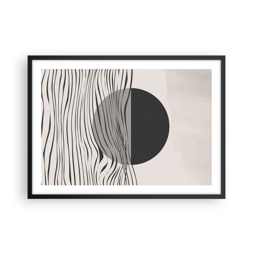 Plakat i sort ramme - Halvkomposition - 70x50 cm