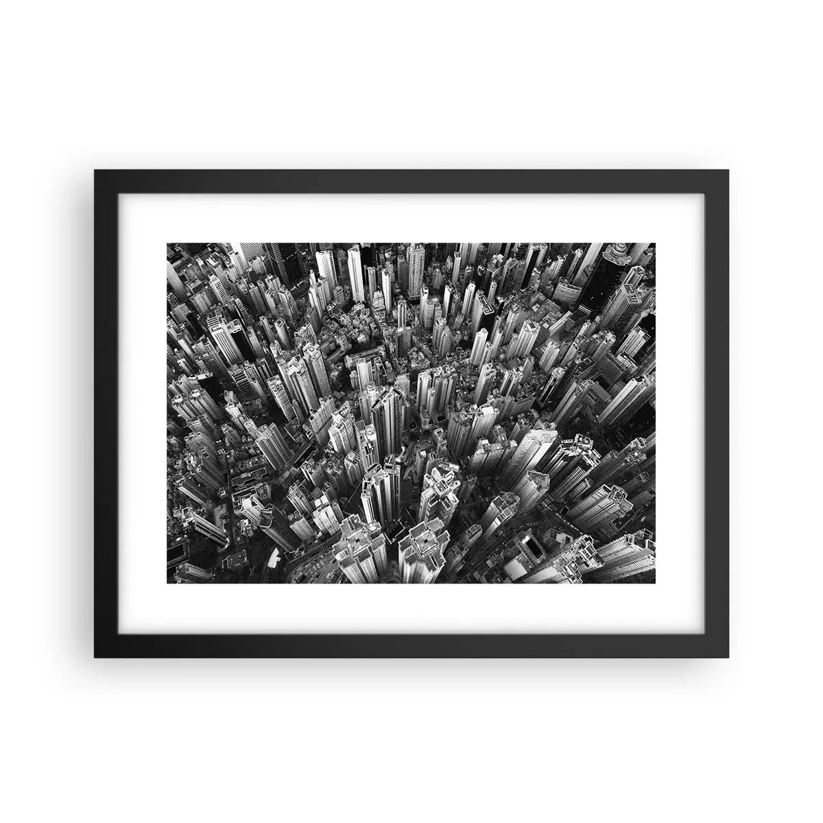 Plakat i sort ramme - Stadig højere og højere - 40x30 cm