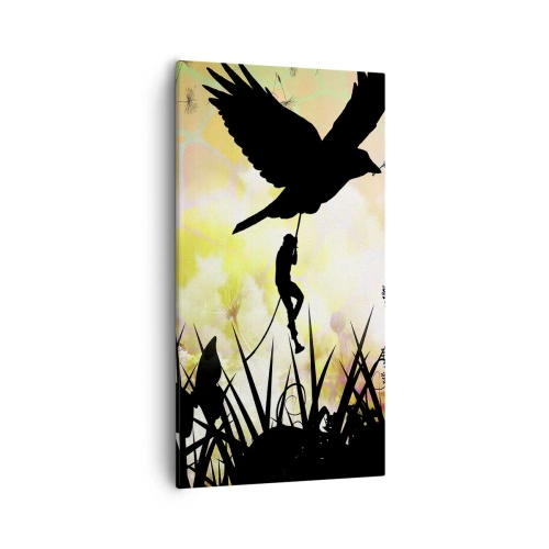 Lærredstryk - Billede på lærred - I en eventyrlig atmosfære - 55x100 cm