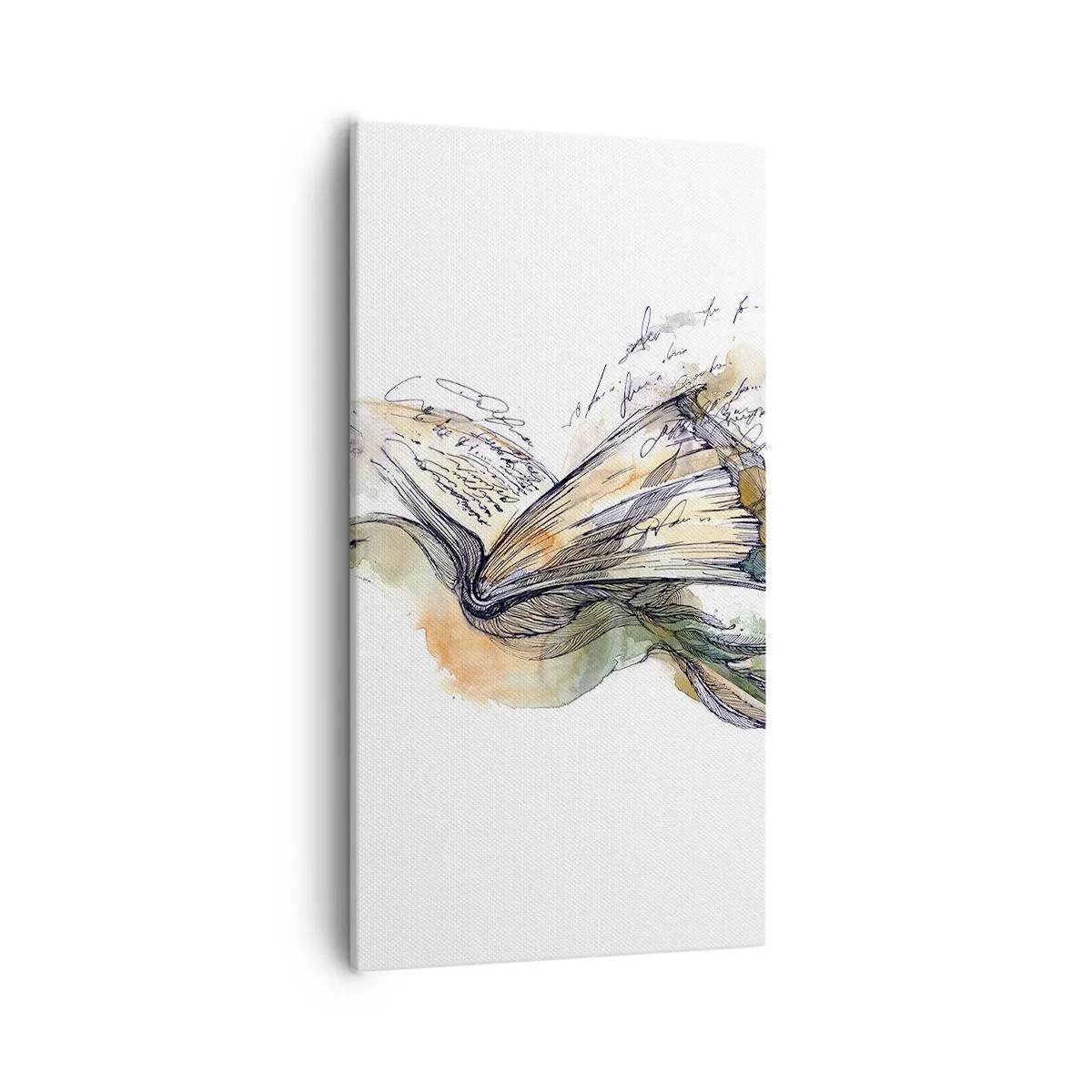 Lærredstryk - Billede på lærred - På poesiens vinger - 55x100 cm