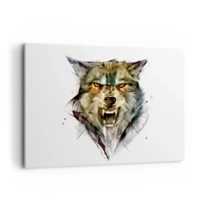 Lærredstryk - Billede på lærred - Ikke et skridt! - 100x70 cm