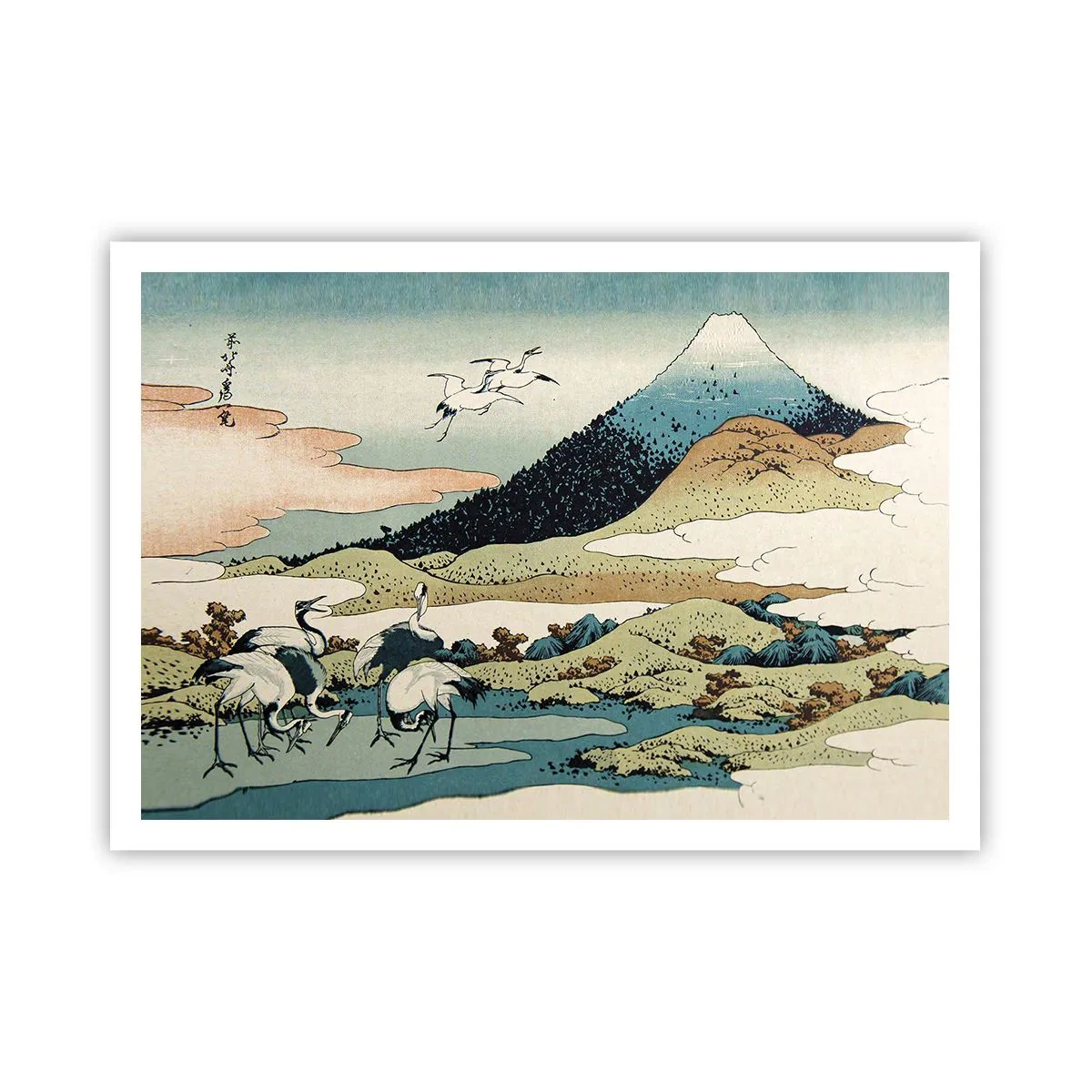 Plakat - I japansk ånd - 100x70 cm