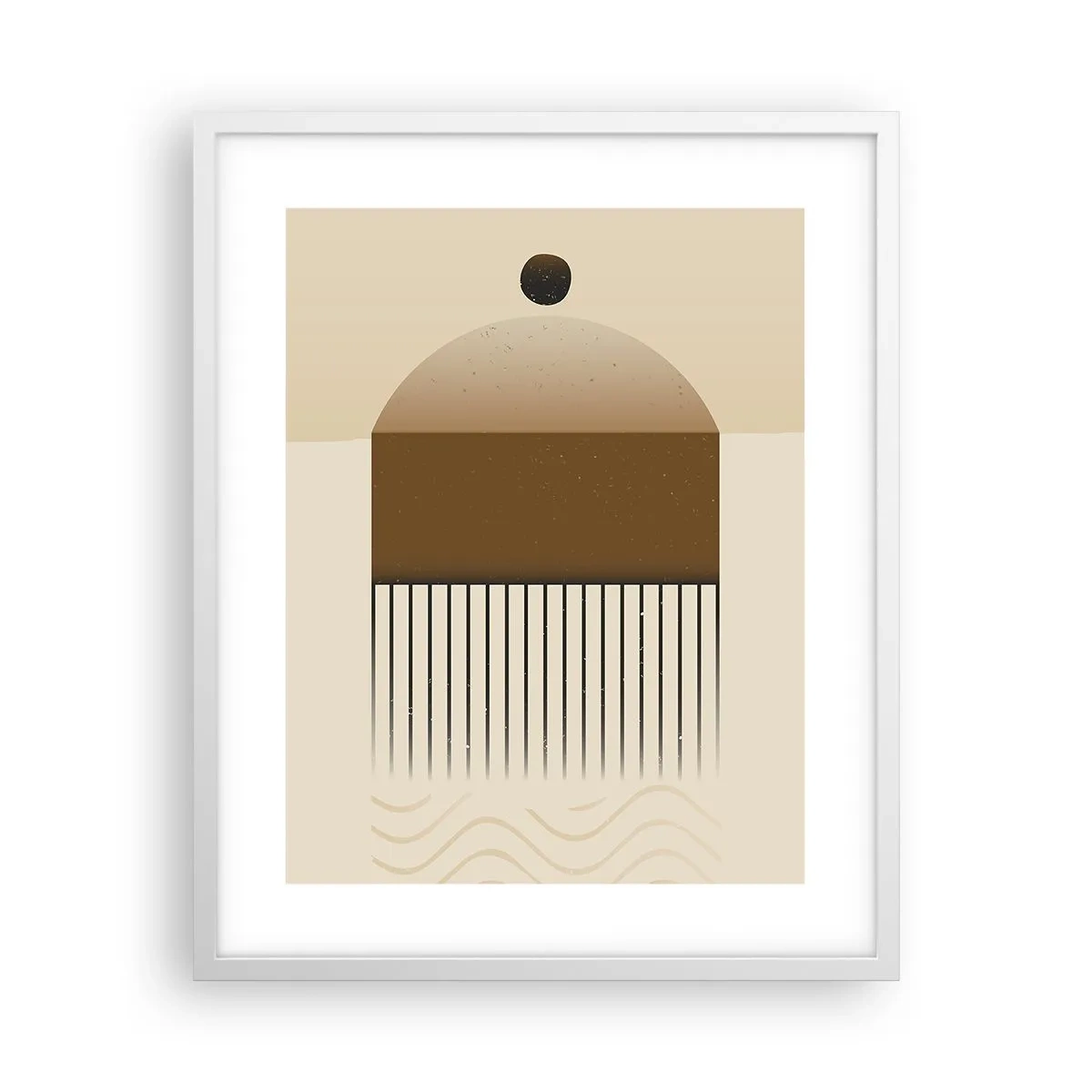 Plakat i hvid ramme - Forskellige stater - 40x50 cm