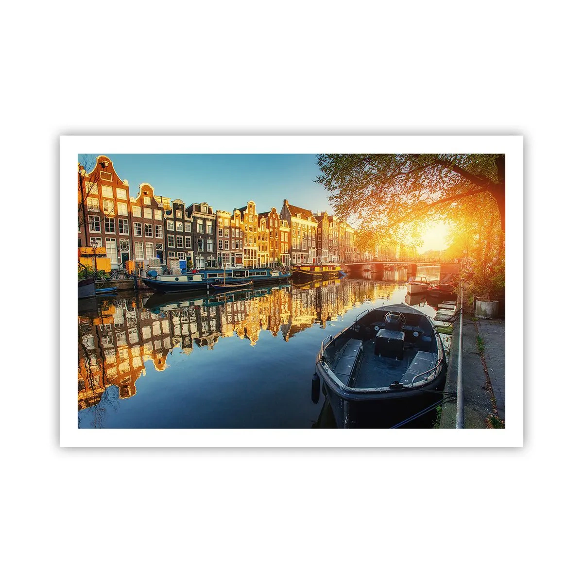 Plakat - Morgen i Amsterdam - 91x61 cm