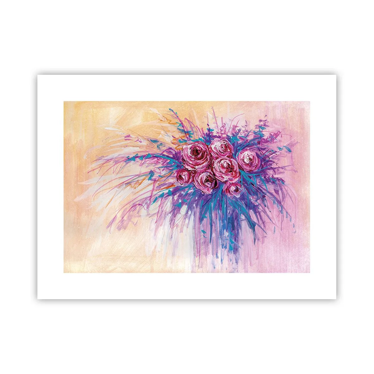 Plakat - Rose springvand - 40x30 cm