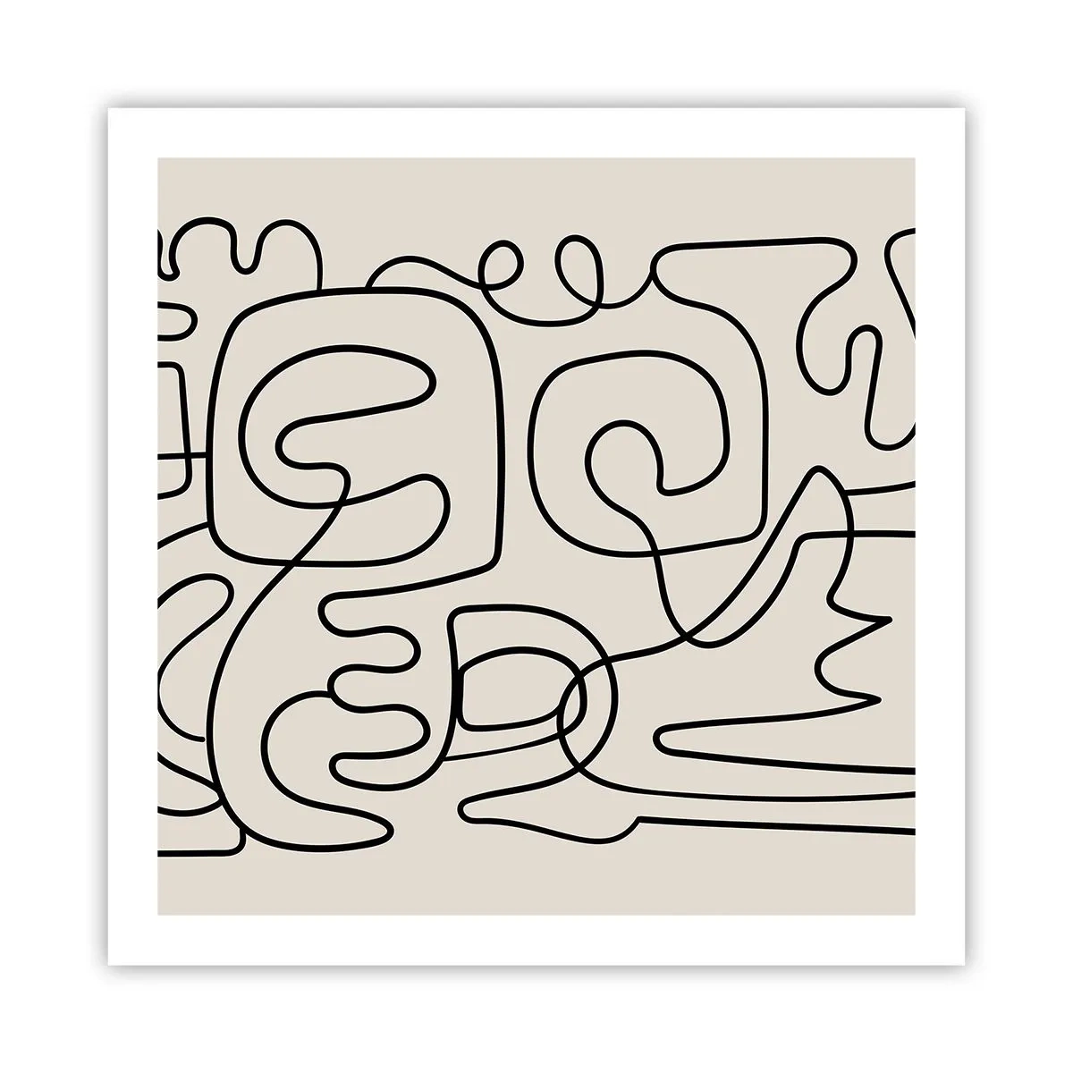 Plakat - På sporet - 60x60 cm