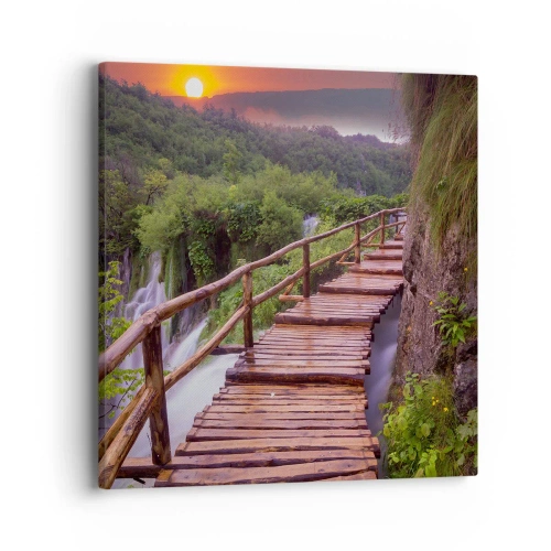 Lærredstryk - Billede på lærred - En utrolig skønhed - 40x40 cm