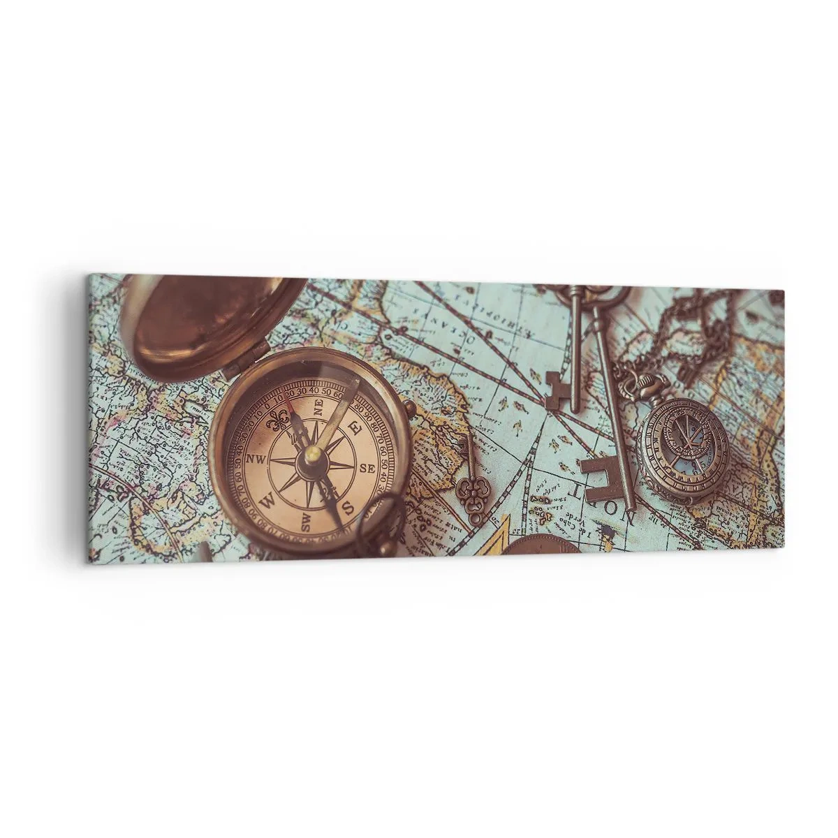 Lærredstryk - Billede på lærred - For eventyreren - 140x50 cm