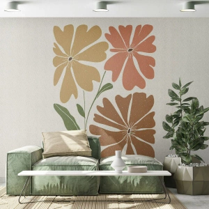 Fototapet på mål Premium Sand - Natur og geometri - Boho, Blomster, Minimalisme