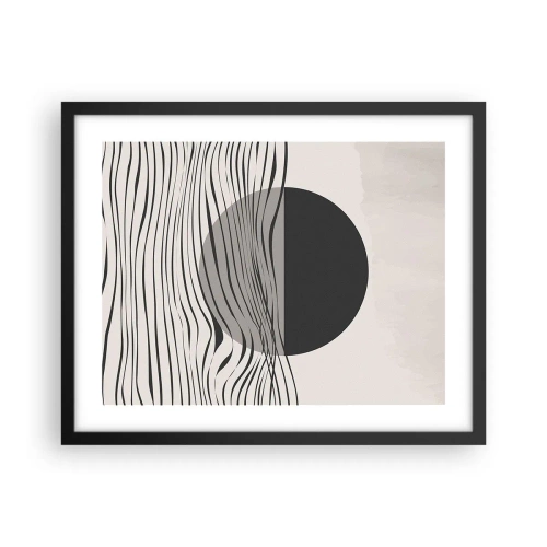 Plakat i sort ramme - Halvkomposition - 50x40 cm