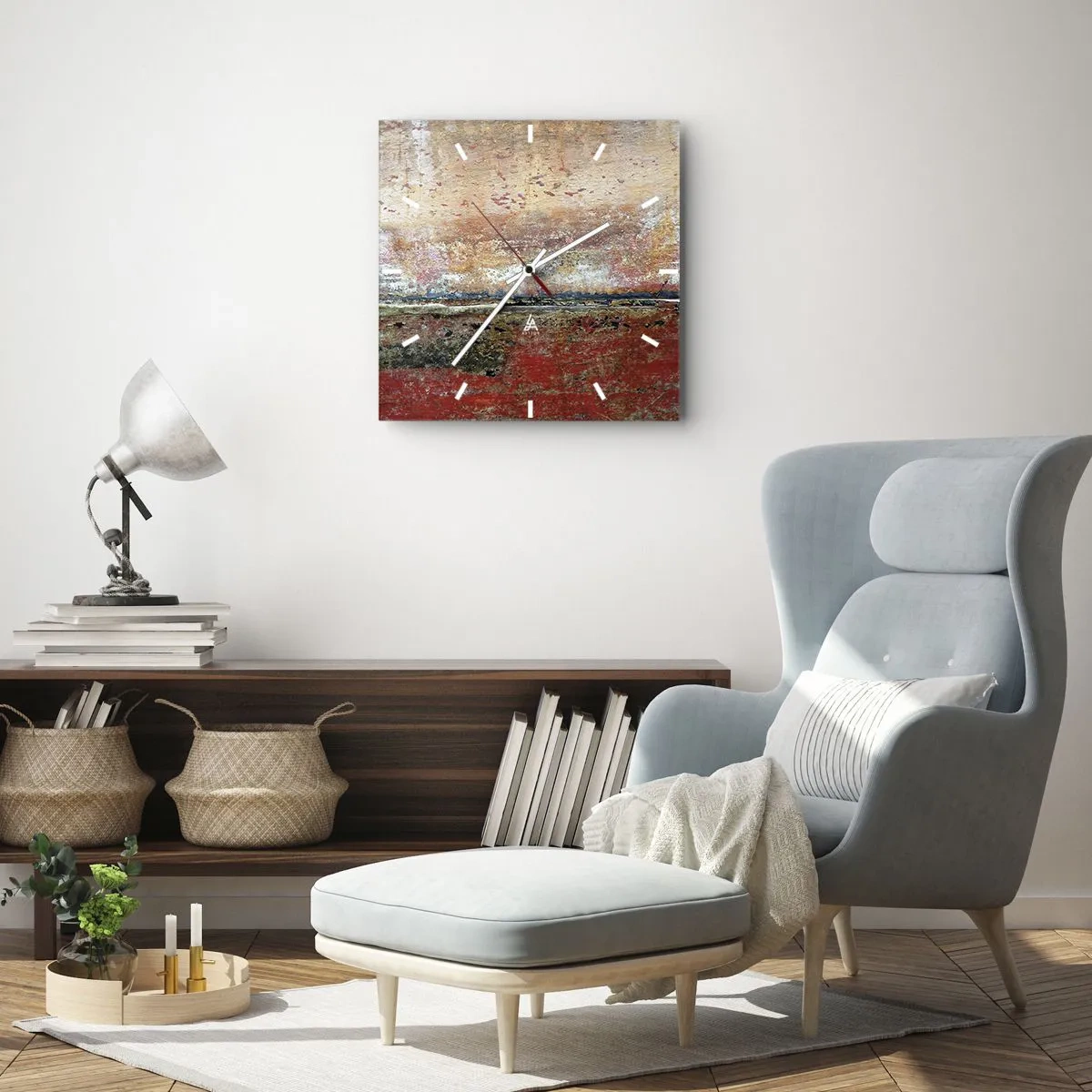 Vægur, Uret - Måske er det havet - 40x40 cm