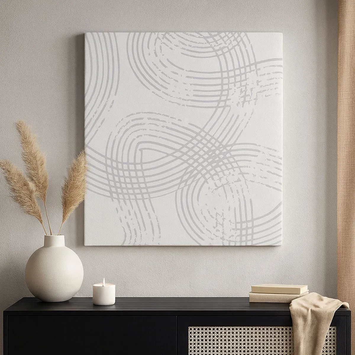 Lærredstryk - Billede på lærred - Der er ingen lige vej - 30x30 cm