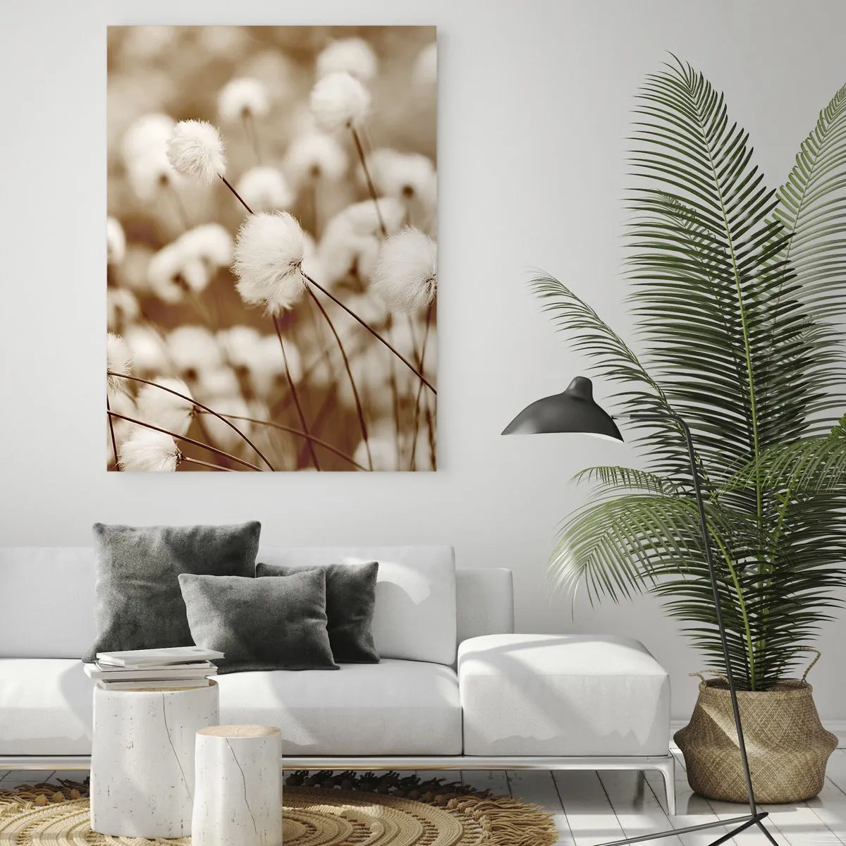 Billede på glas - Fyldig mark - 50x70 cm