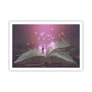 Plakat - En invitation til en anden verden - læs den! - 91x61 cm