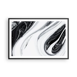 Plakat i sort ramme - Kombination af modsætninger - 91x61 cm