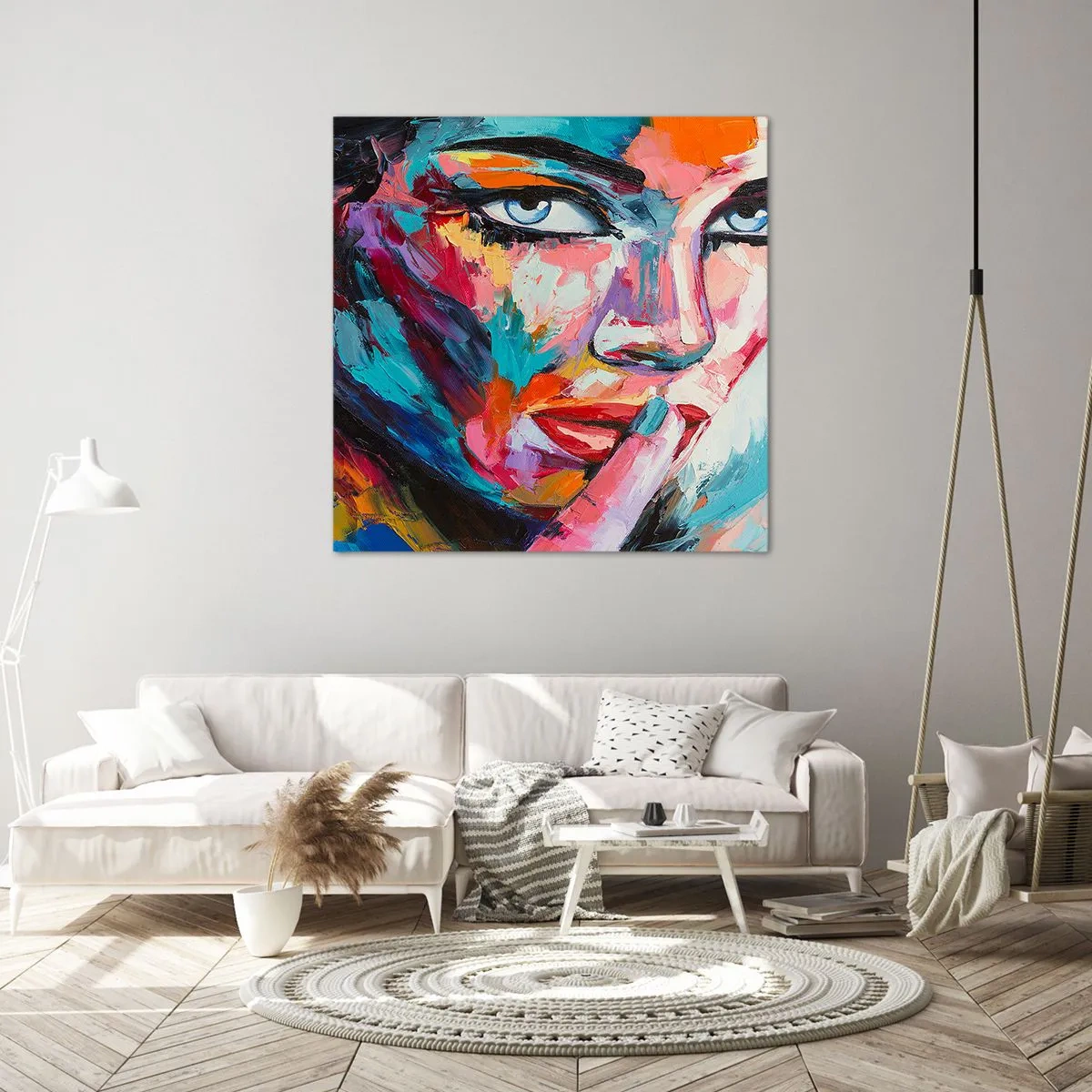 Lærredstryk - Billede på lærred - Vores første hemmelighed - 30x30 cm