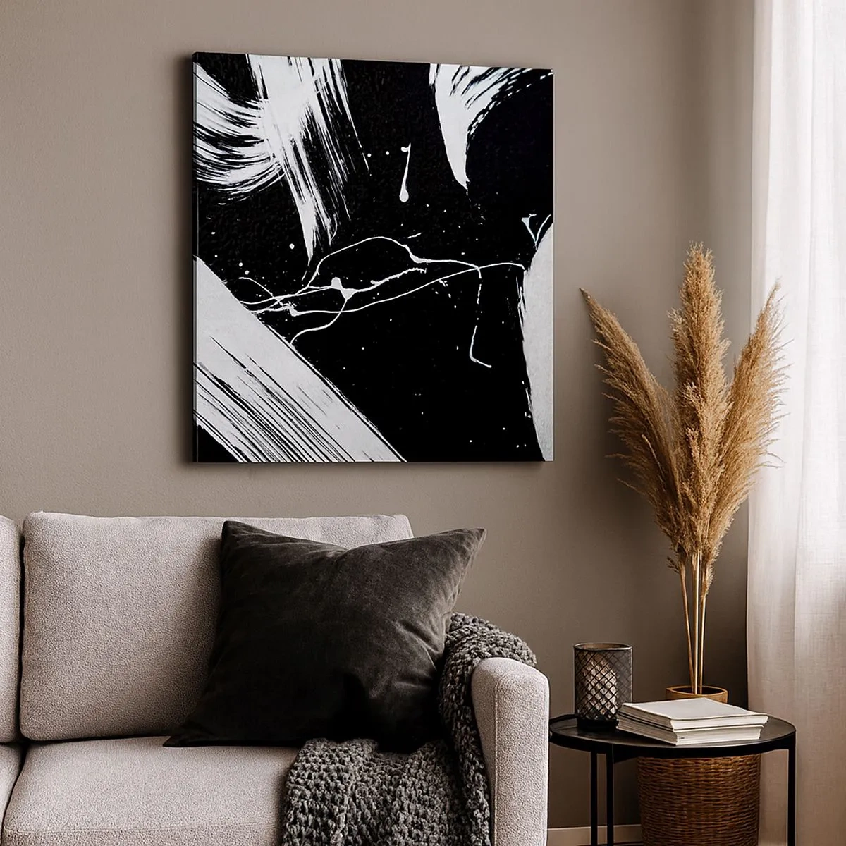 Lærredstryk - Billede på lærred - Bryder mørket - 30x30 cm