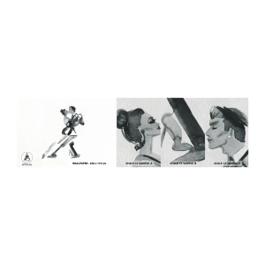 Prøve Fototapet Premium Sand - I én rytme - Tango, Dans, Danser - 100x30 cm