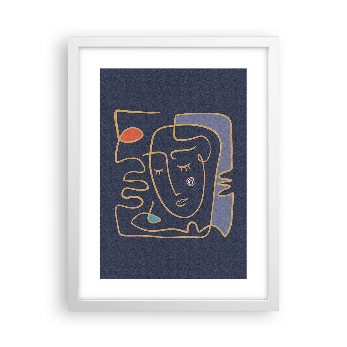 Plakat i hvid ramme - I drømmerier - 30x40 cm