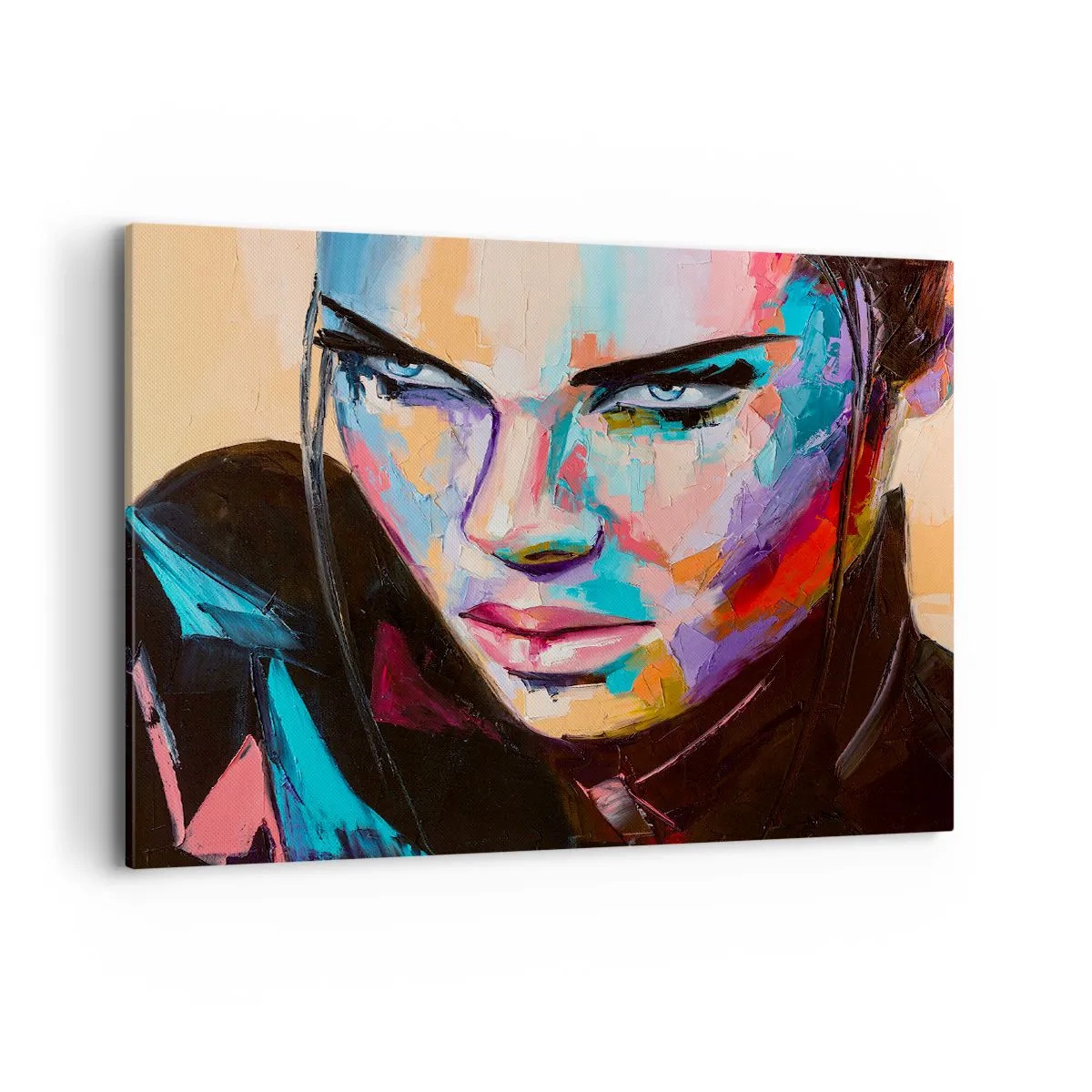 Lærredstryk - Billede på lærred - Vild i hjertet - 100x70 cm