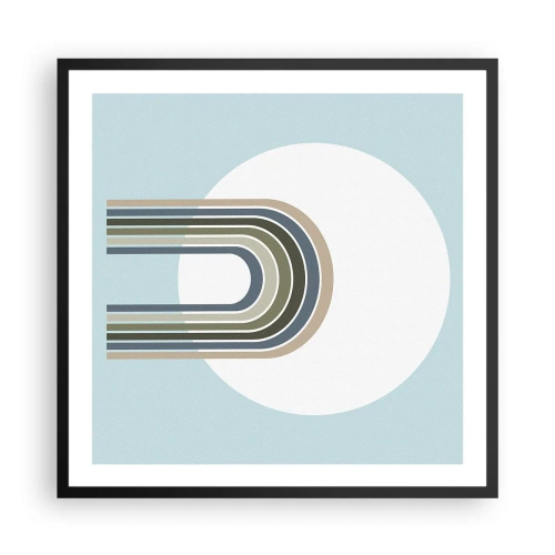 Plakat i sort ramme - Uimodståelig tiltrækningskraft - 60x60 cm