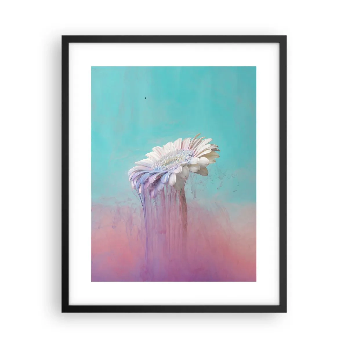 Plakat i sort ramme - Blomster efter døden - 40x50 cm