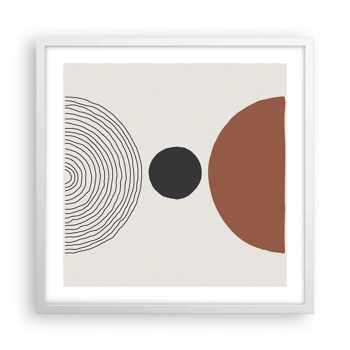 Plakat i hvid ramme - I rampelyset - 50x50 cm