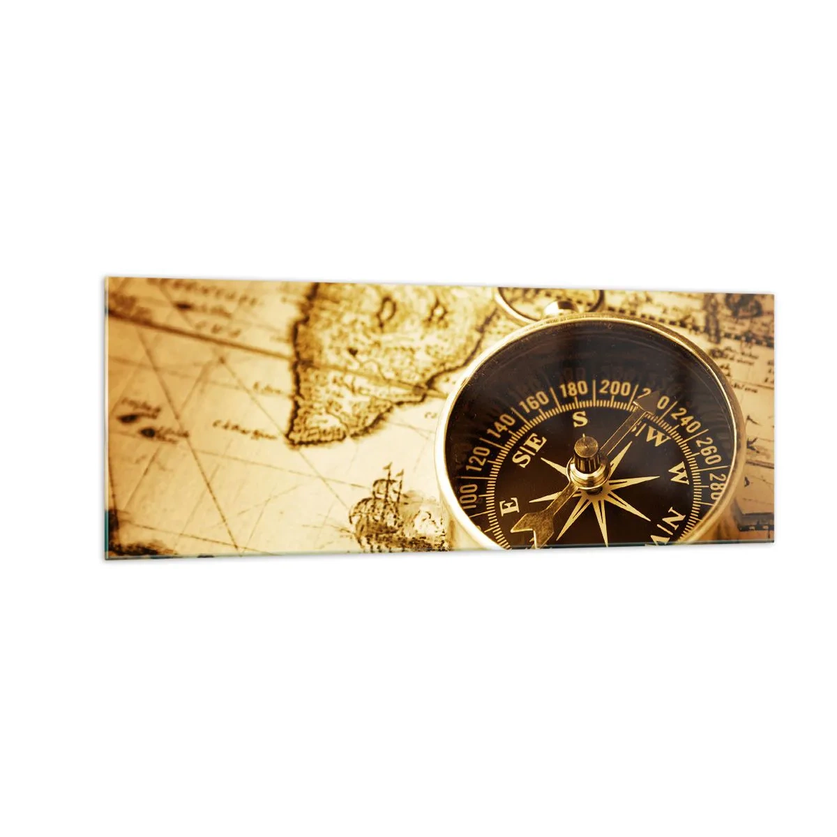 Billede på glas - Øst eller vest? - 140x50 cm