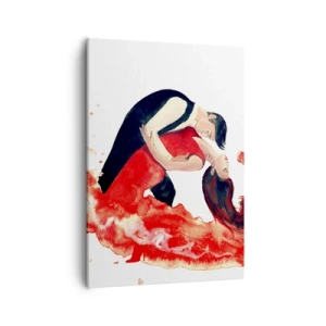 Lærredstryk - Billede på lærred - Tango - en sensuel bølge - 50x70 cm