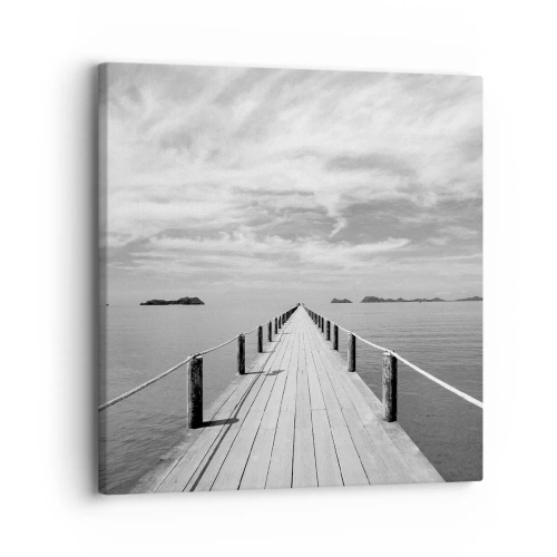Lærredstryk - Billede på lærred - Eller måske en rejse... - 30x30 cm