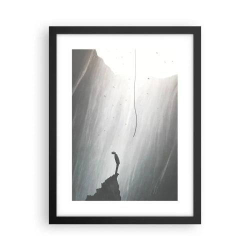 Plakat i sort ramme - Der er altid en vej ud - 30x40 cm