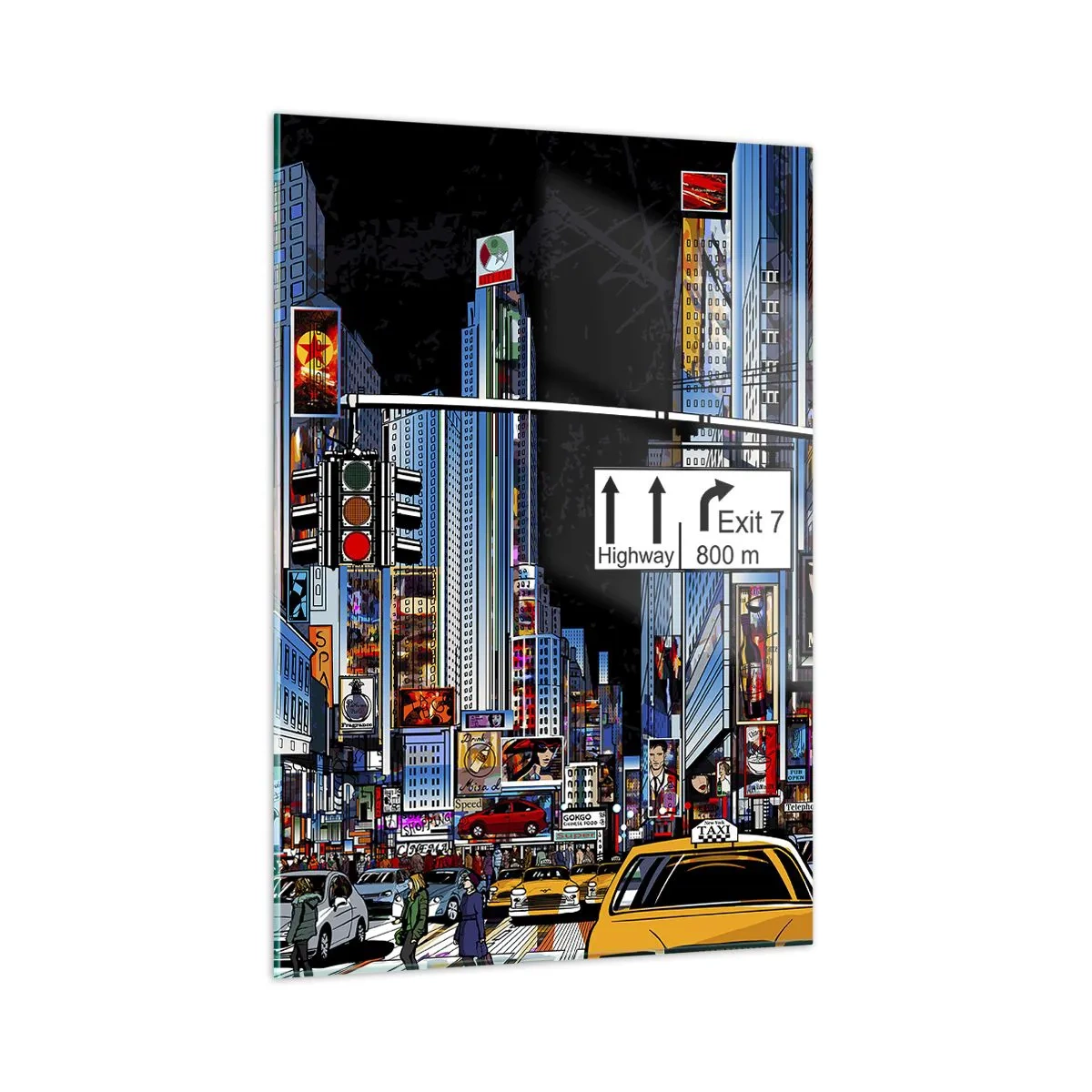 Billede på glas - En komisk stor aften - 50x70 cm