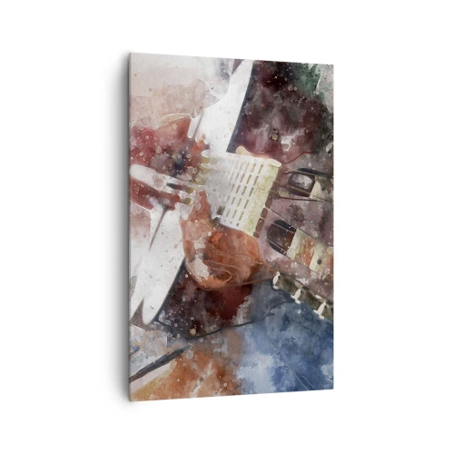 Lærredstryk - Billede på lærred - Og hvad synes du? - 80x120 cm