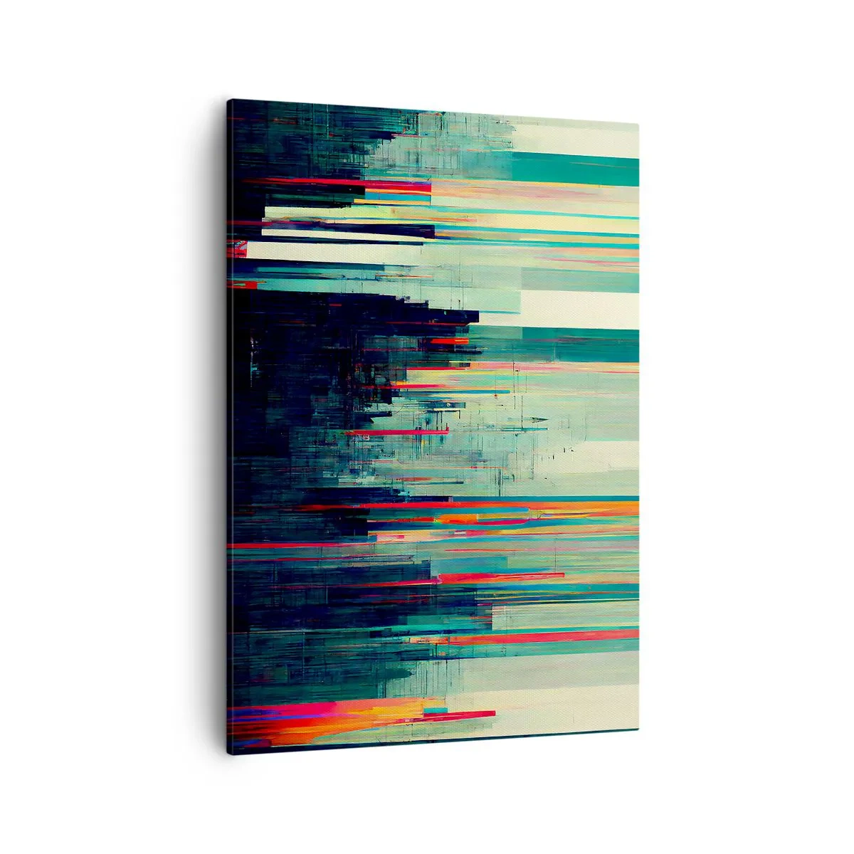 Lærredstryk - Billede på lærred - Futuristisk by - 50x70 cm