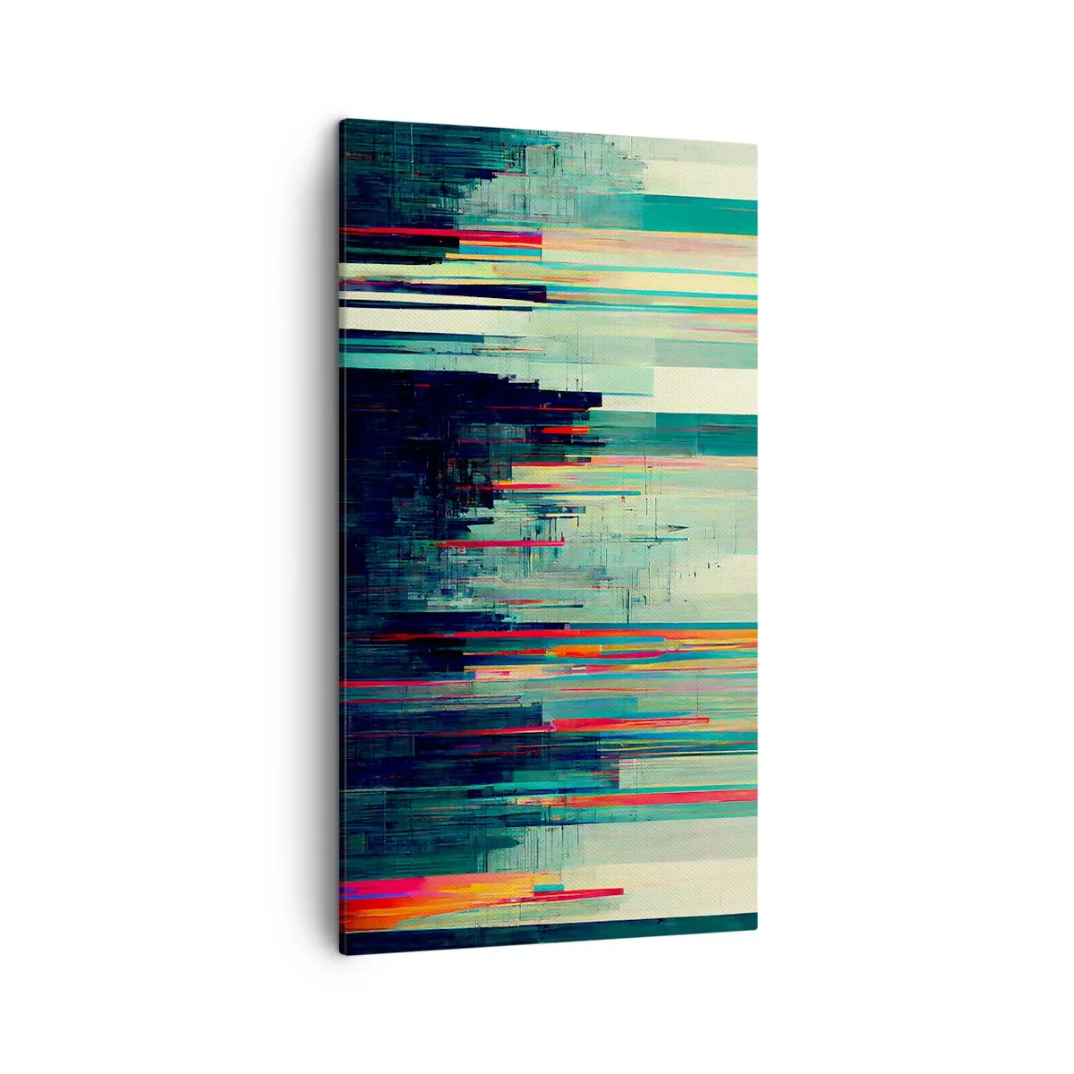 Lærredstryk - Billede på lærred - Futuristisk by - 45x80 cm