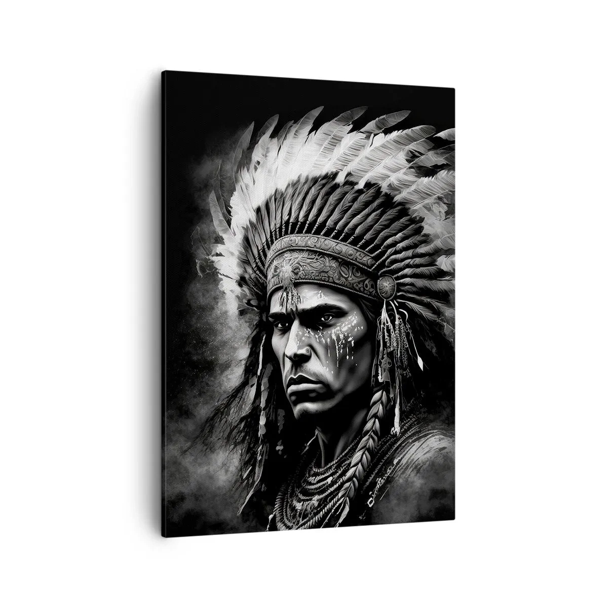 Lærredstryk - Billede på lærred - Leder og kriger - 50x70 cm