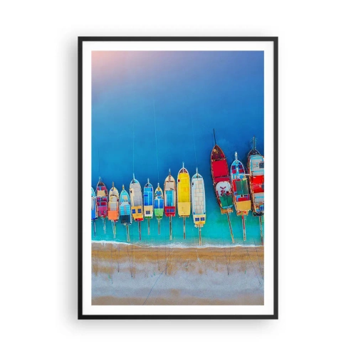 Plakat i sort ramme - Fra et fugleperspektiv - 70x100 cm