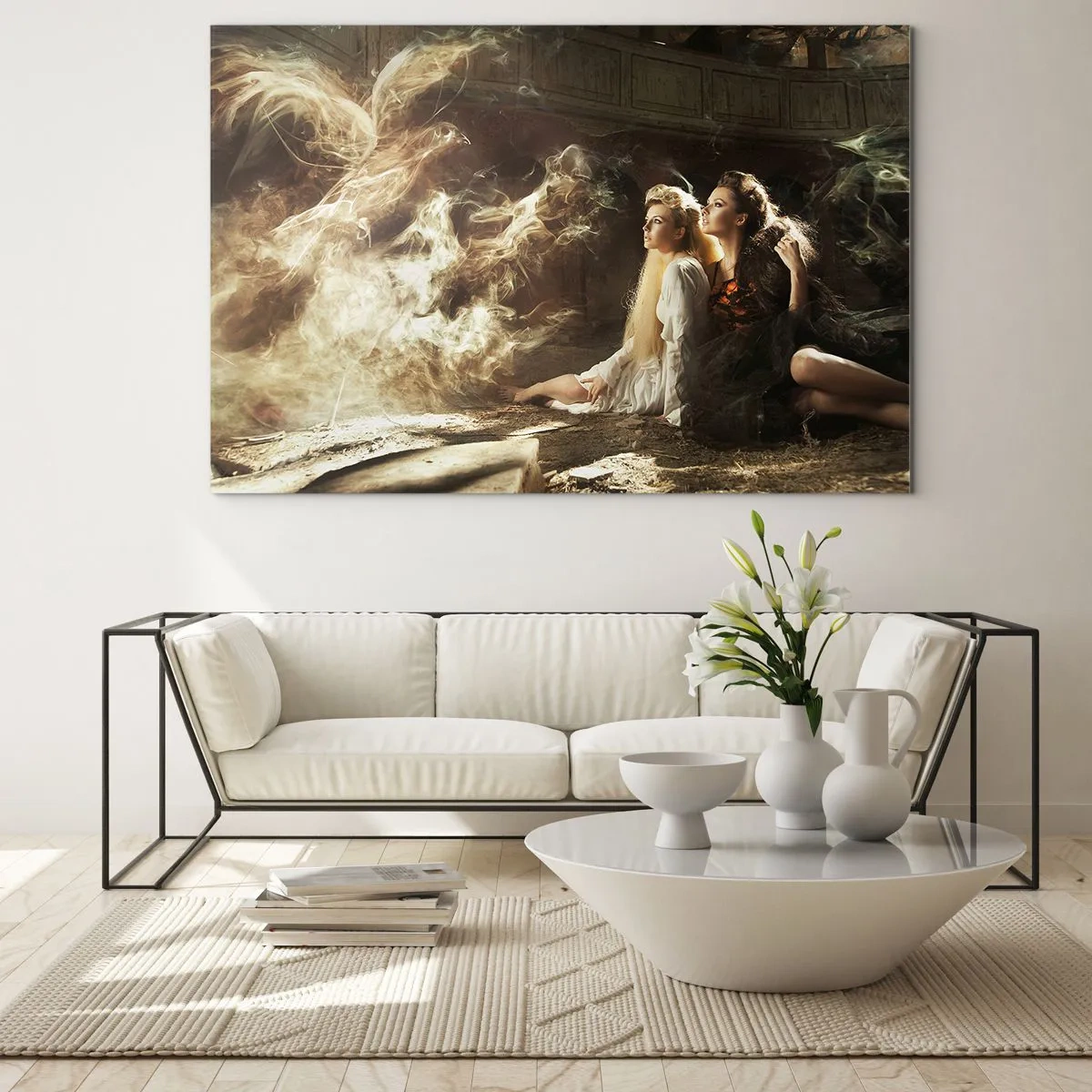 Billede på glas - Og der skete poesi - 120x80 cm