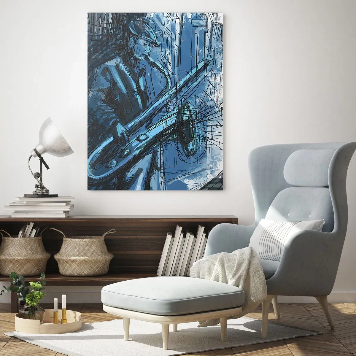 Billede på glas - Byens rapsodi - 50x70 cm