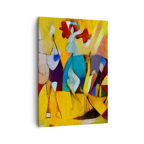 Lærredstryk - Billede på lærred - Sol - liv - glæde - 50x70 cm