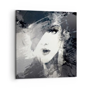 Lærredstryk - Billede på lærred - Bag et gråt slør - 60x60 cm