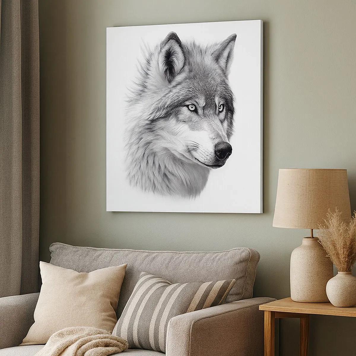 Lærredstryk - Billede på lærred - Alpha - uden tvivl - 30x30 cm