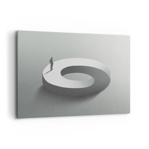 Lærredstryk - Billede på lærred - Og vær klog - 100x70 cm