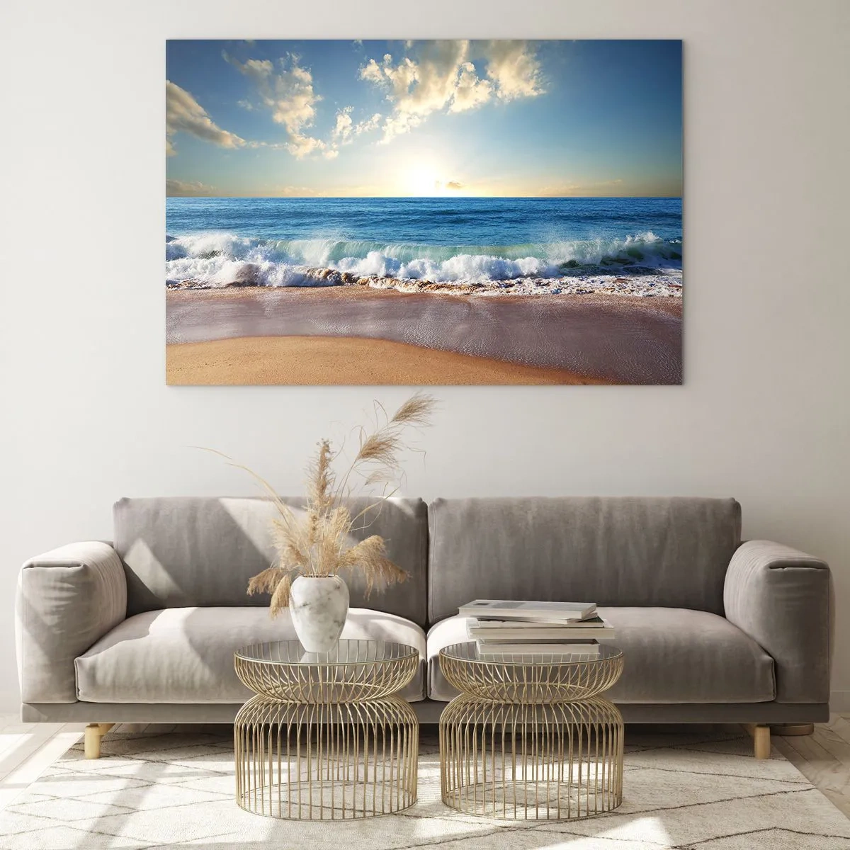 Billede på glas - Bevægelse og stilhed på samme tid - 120x80 cm