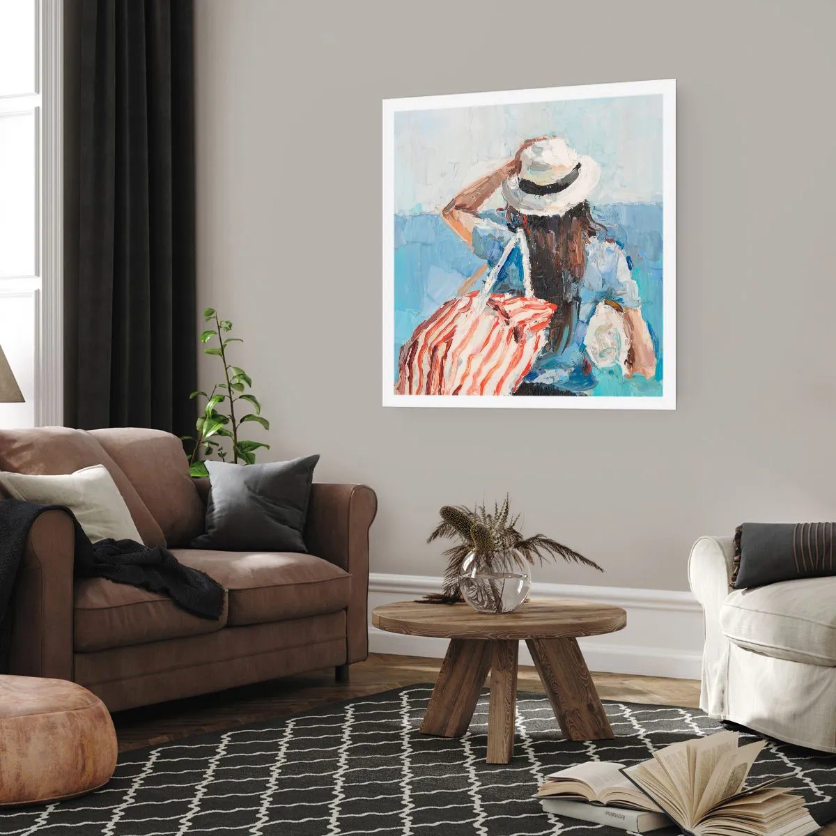 Plakat - Velkommen på ferie - 50x50 cm