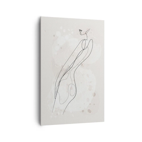 Lærredstryk - Billede på lærred - At forvilde sig med blikket - 80x120 cm