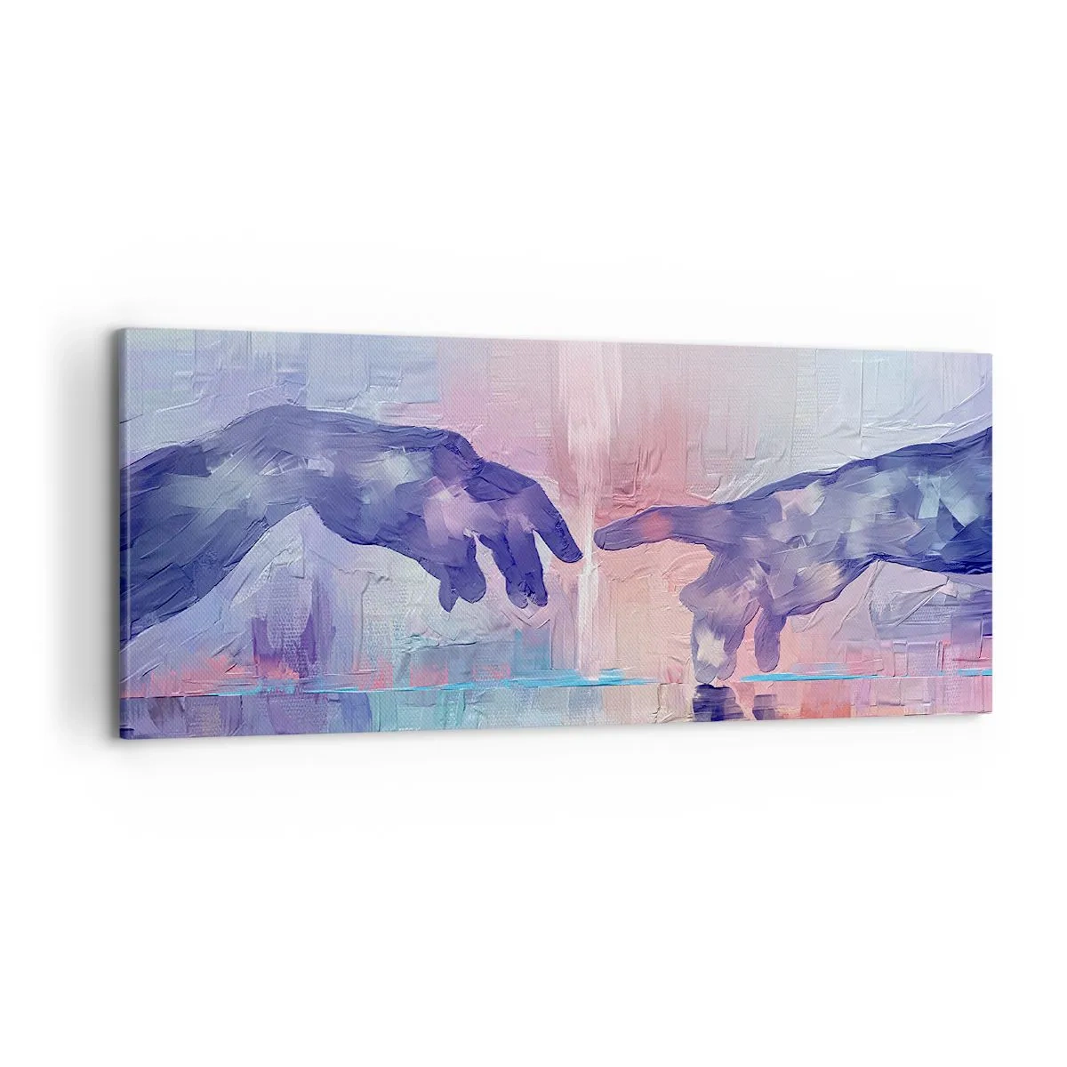 Lærredstryk - Billede på lærred - Den guddommelige gnist af liv - 100x40 cm